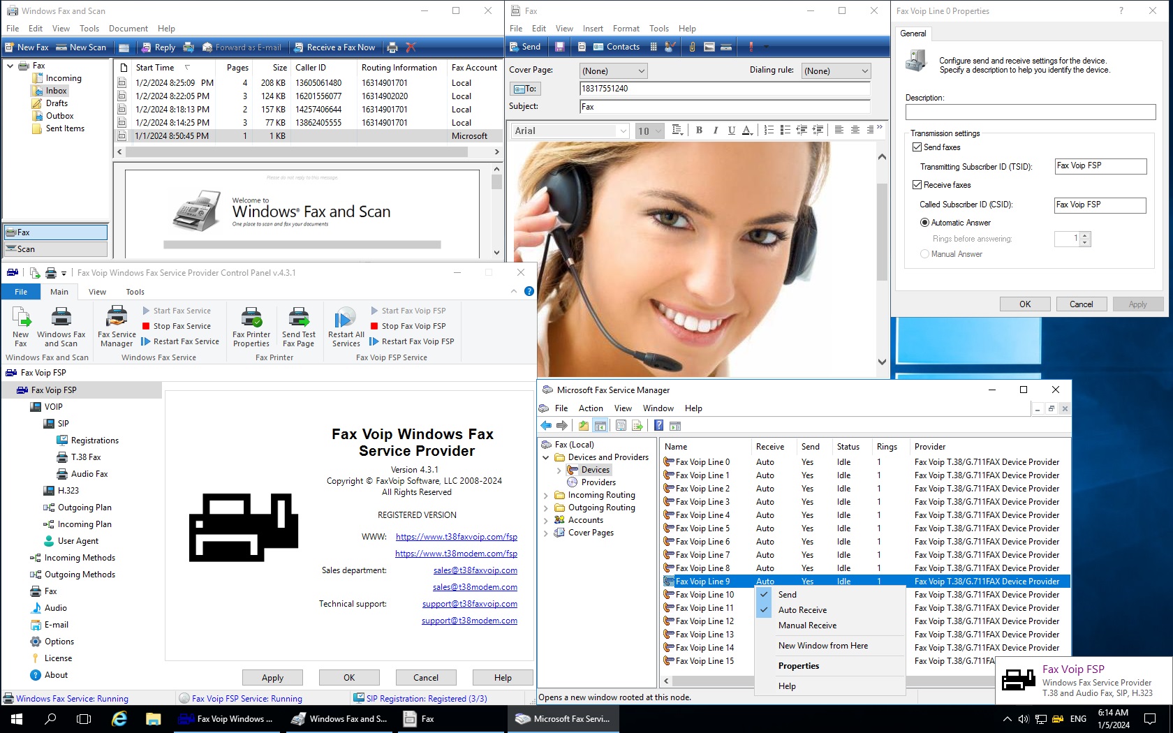Fax Voip Windows Fax Service Provider Screenshot