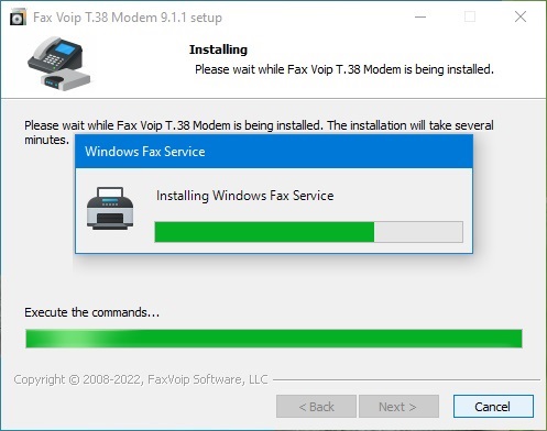 windows installer fax