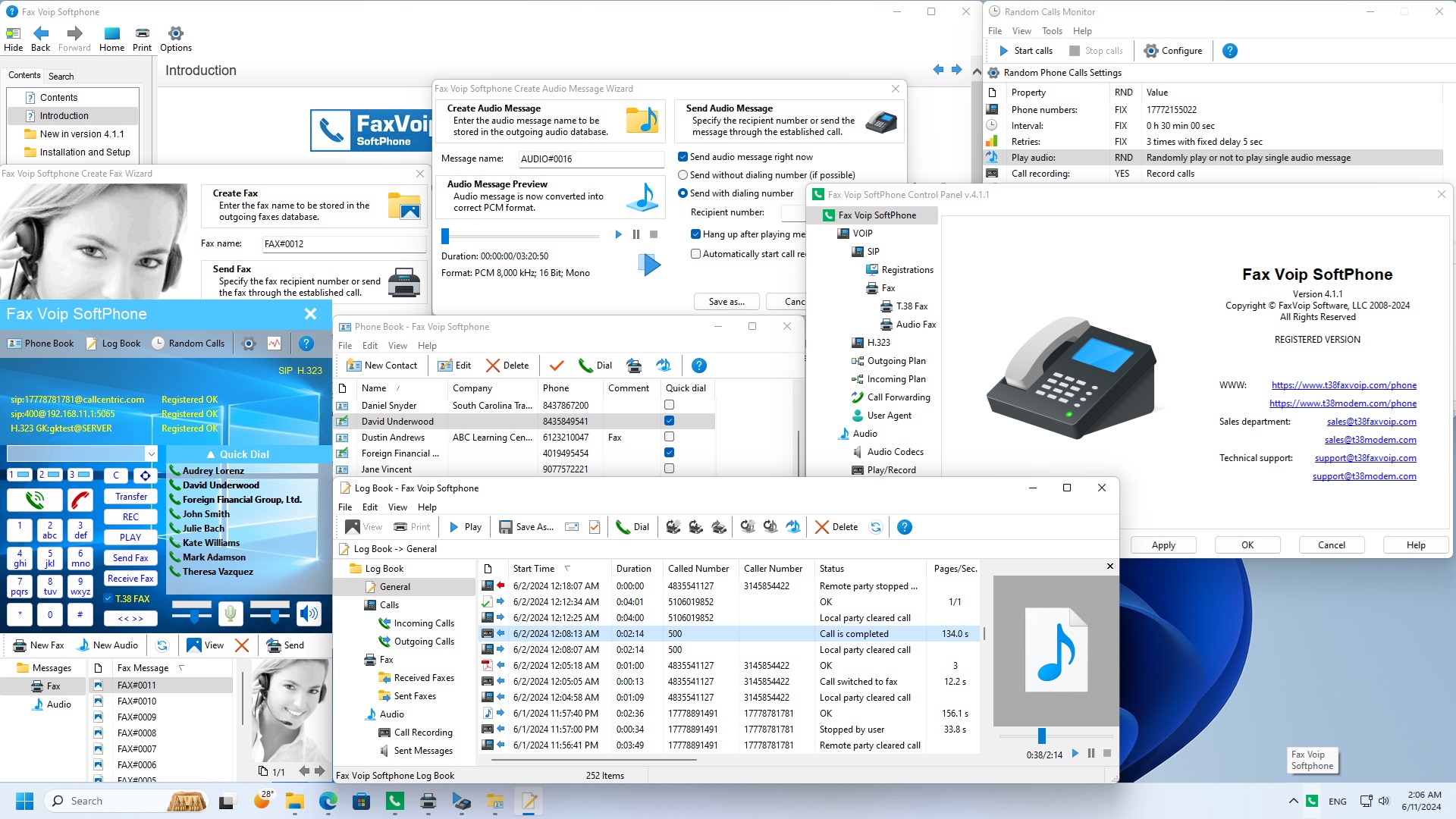 Fax Voip Softphone Screenshot