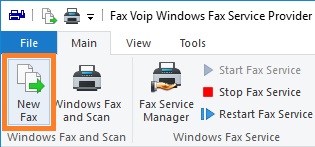 Send a Fax from Fax Voip FSP Control Panel