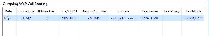 Outgoing Call Routing