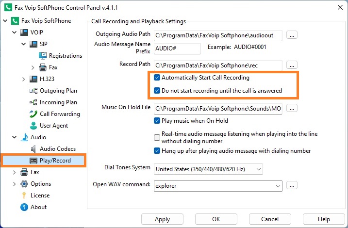 Automatic Call Recording